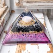 ROSE QUARTZ orgonite pyramid