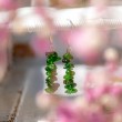 Diopsid, earings, diopsid earings, crystal earings, crystal jewellery, diopsid jewelley