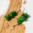 Diopsid, earings, diopsid earings, crystal earings, crystal jewellery, diopsid jewelley