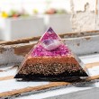AMETHYST and SHUNGITE orgonite pyramid, orgonite, ametyst orgonite