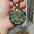 turkiz, metatron, črni turmalin, orgonit, orgonitna ogrlica, orgonit z turkizom