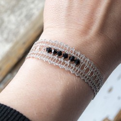 lace, lace bracelet, bobbin lace, lace jewelry, Slovenian lace