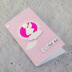 Handmade card, arts and crafts, unique gift card, baptism card