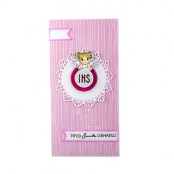 Handmade card, arts and crafts, unique gift card, baptism card, holy sacrament