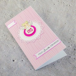Handmade card, arts and crafts, unique gift card, baptism card, holy sacrament