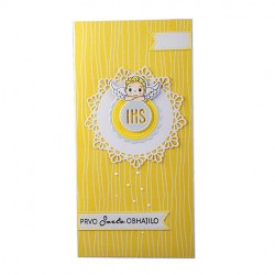 UNIKATNA ROČNO IZDELANA VOŠČILNICA za krst, obhajilo in birmo