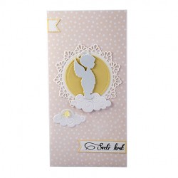 handmade card, card for baptism, card for baptism with an angel