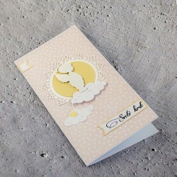 handmade card, card for baptism, card for baptism with an angel