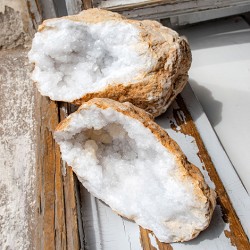 kamena strela geoda par, kvarc, naravni kristal