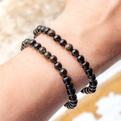 golden obsidian bracelet, energy jewelry, golden obsidian, gemstone bracelet