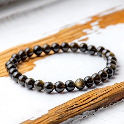 golden obsidian bracelet, energy jewelry, golden obsidian, gemstone bracelet