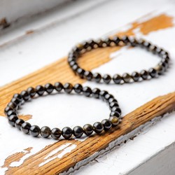 golden obsidian bracelet, energy jewelry, golden obsidian, gemstone bracelet