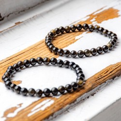 golden obsidian bracelet, energy jewelry, golden obsidian, gemstone bracelet