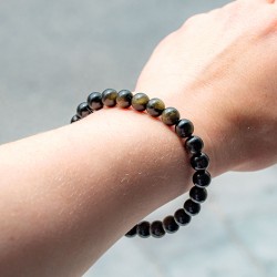 golden obsidian bracelet, energy jewelry, golden obsidian, gemstone bracelet