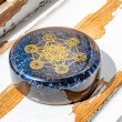 lapis lazuli, orgonite, orgonite plate