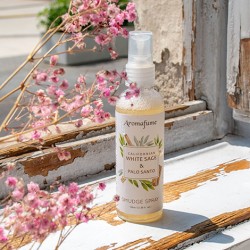 sprej, kadilo, čiščenje prostora, čiščenje energij, palo santo, beli žajbelj