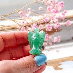 green aventurine, green aventurine angel, crystal carving, green aventurine angel statue, angel statue, crystal statue