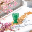 green aventurine, green aventurine angel, crystal carving, green aventurine angel statue, angel statue, crystal statue