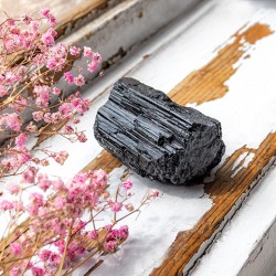 BLACK TOURMALINE raw crystal  black turmaline gemstone, protect energy