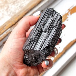 BLACK TOURMALINE raw crystal  black turmaline gemstone, protect energy
