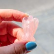 rose quartz, rose quartz angel, crystal carving, rose quartz angel statue, angel statue, crystal statue