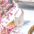 CLEAR QUARTZ CRYSTAL natural cluster