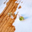 peridot, peridot crystal, peridot earrings, crystal earrings
