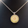 ogrlica z mandalo, nakit z motivom, mandala