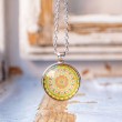 ogrlica z mandalo, nakit z motivom, mandala
