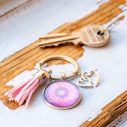 mandala keychain, energy keychain, affordable prices, crystal shop, mandala