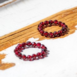 GARNET ring 3mm falset, garnet, garnet ring, ring, crystal jewlery