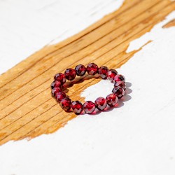 GARNET ring 3mm falset, garnet, garnet ring, ring, crystal jewlery