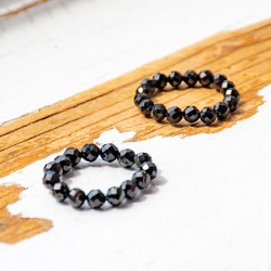 BLACK TOURMALINE ring falset black turmalin crystal