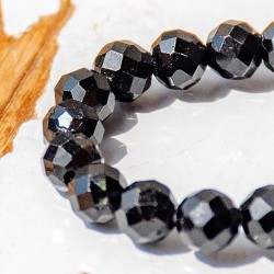 BLACK TOURMALINE ring falset black turmalin crystal