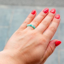 Amazonite ring
natural Amazonite gemstone
green gemstone ring
crystal healing ring