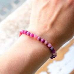 ruby bracelet, crystal bracelet, ruby, ruby crystal, ruby jewellery