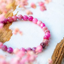 ruby bracelet, crystal bracelet, ruby, ruby crystal, ruby jewellery