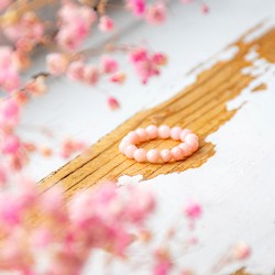 Roza andski opal, prstan iz kristalov, nakit iz kristala, prstan iz opala