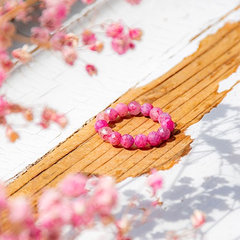 PINK TURMALINE rubelite ring, pink turmaline gemstone