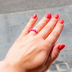 PINK TURMALINE rubelite ring, pink turmaline gemstone
