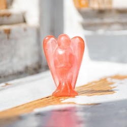 CHERRY QUARTZ, češnjev kvarc, darilo za birmo, darilo za obhajilo, darilo za krst,angel varuh, angel