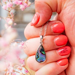 PAUA SHELL necklace, paua shell, abalone,