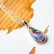 PAUA SHELL necklace, paua shell, abalone,