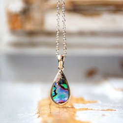 PAUA SHELL necklace, paua shell, abalone,