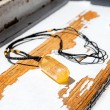 CITRINE natural necklace point, citrine crystal, citrine gemstone