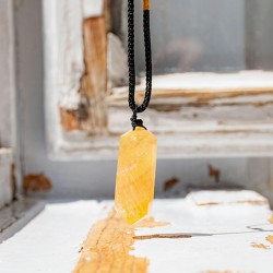 CITRINE natural necklace point, citrine crystal, citrine gemstone