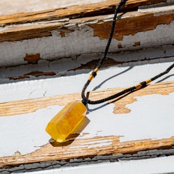 CITRINE natural necklace point, citrine crystal, citrine gemstone