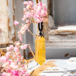 CITRINE natural necklace point, citrine crystal, citrine gemstone