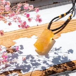 CITRINE natural necklace point, citrine crystal, citrine gemstone