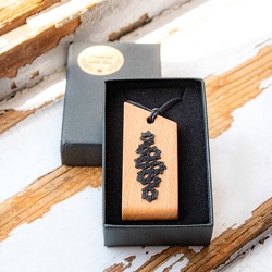 NECKLACE LASE BLACK Handmade jewelry